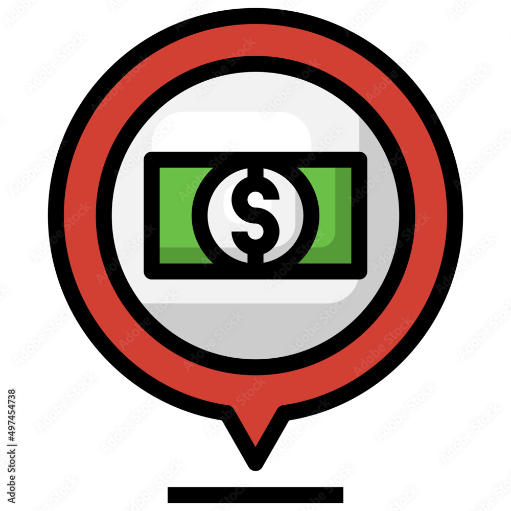 ATM filled outline icon,linear,outline,graphic,illustration ATM filled outline icon,linear,outline,graphic,illustration