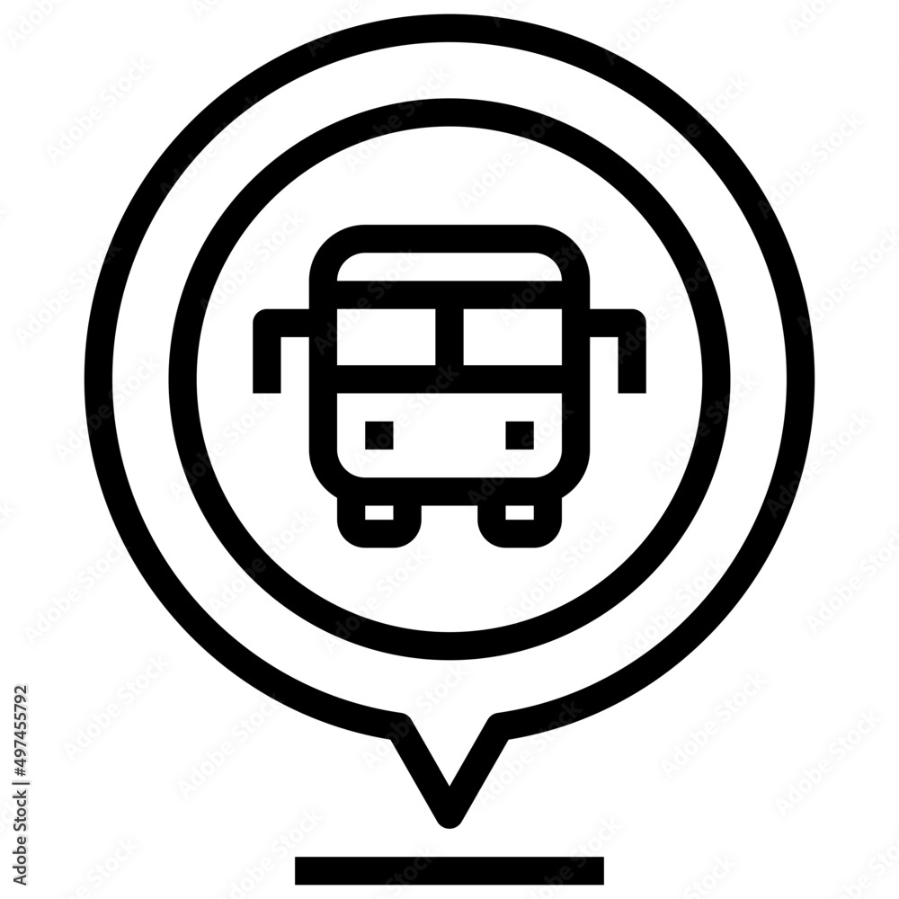 BUS line icon,linear,outline,graphic,illustration BUS line icon,linear,outline,graphic,illustration