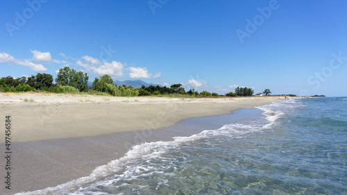 Fototapeta Naklejka Na Ścianę i Meble -  Alistro beach in eastern coast of Corsica