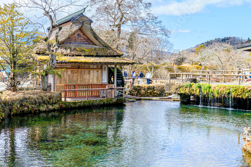 初春の忍野八海 山梨県忍野村 Oshino Hakkai in early spring. Yamanashi-ken Osino village.