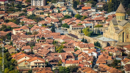 Amazing view of the old town, Mtskheta, Georgia.
