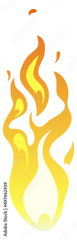 Fire symbol. Color gradient flame. Burning symbol Fire symbol. Color gradient flame. Burning symbol