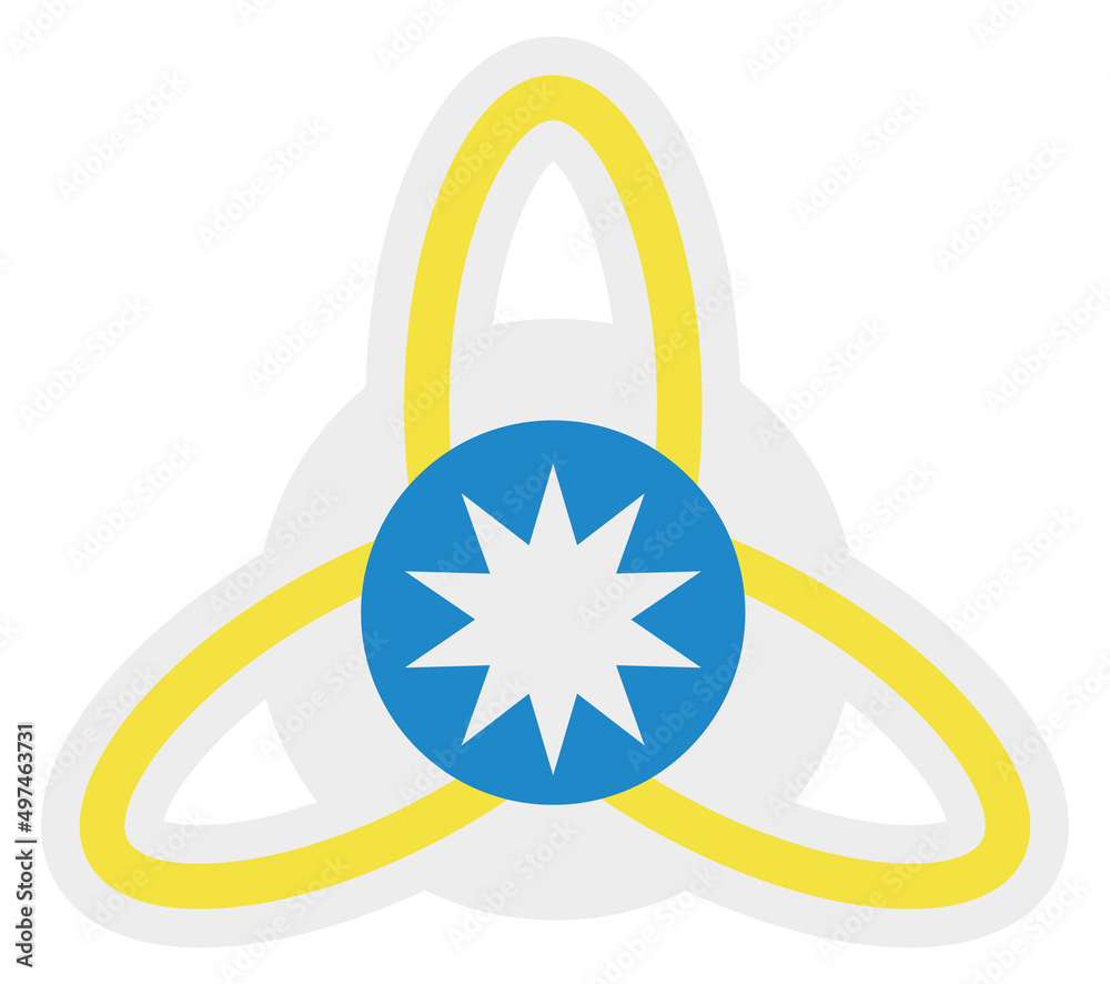 Vetor de Power symbol. Superhero sign. Energy force emblem do Stock ...