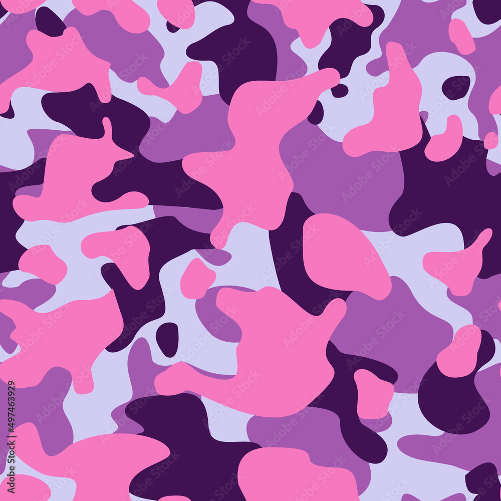 Camouflage seamless pattern. Military texture of spots. Print on fabric and clothing. Vector illustration Camouflage seamless pattern. Military texture of spots. Print on fabric and clothing. Vector illustration