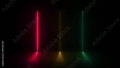 Concept 70-N1 Animated abstract neon light with led light effect and flashing moving pattern.