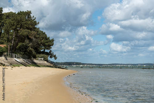 Cap Ferret (Bassin d'Arcachon, France), petite plage sur la baie