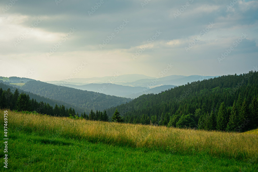 landscape with mountains