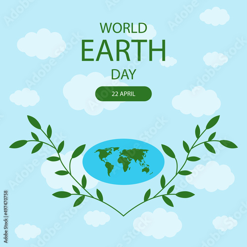 Word Environment Design Illustration Vector 2