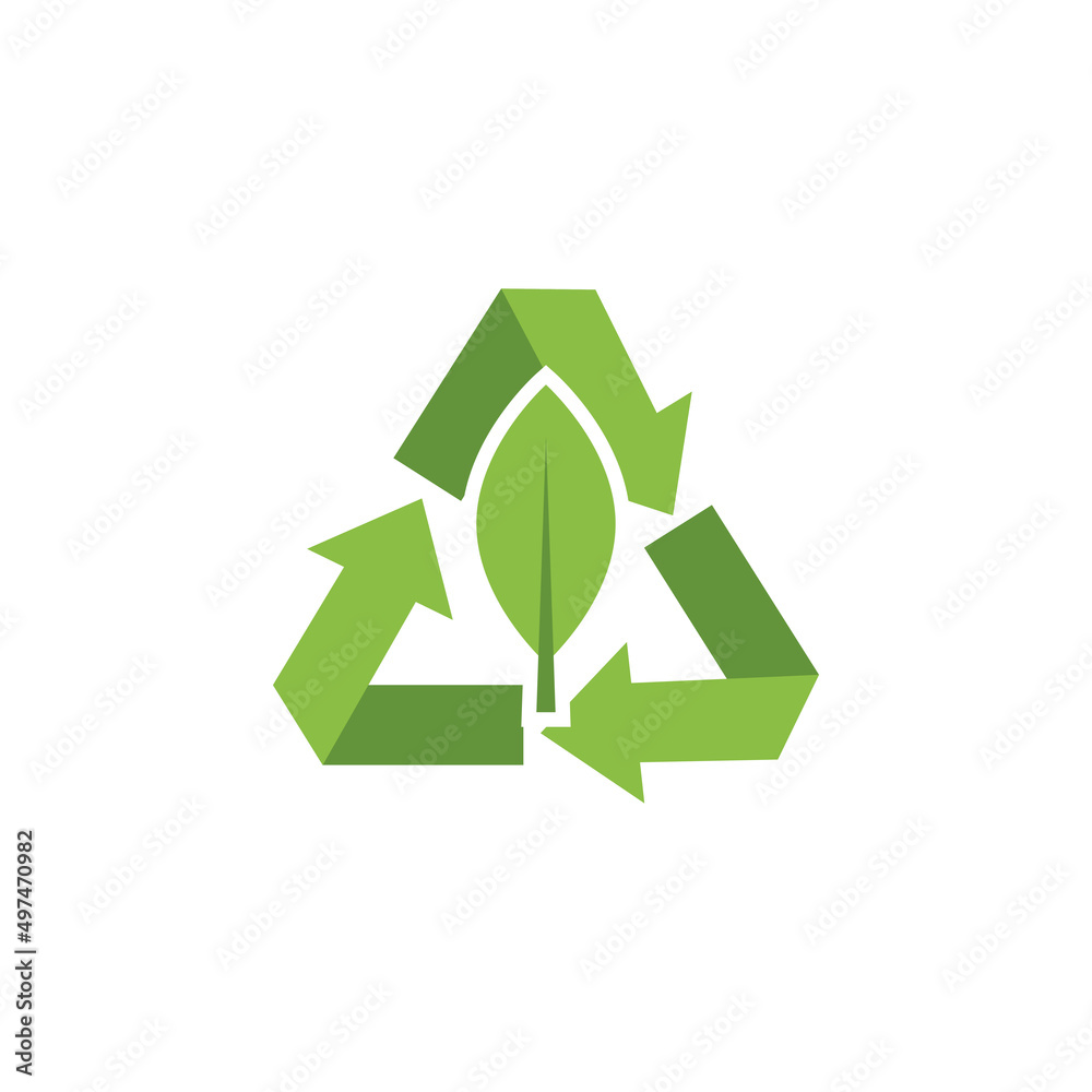 vector recycle with concept leaves vector recycle with concept leaves