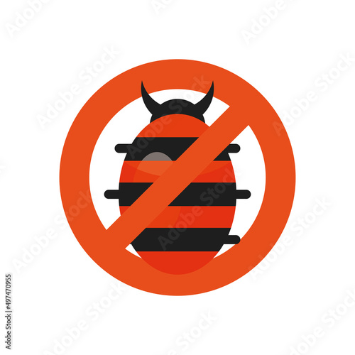flat concept insect repellent vector