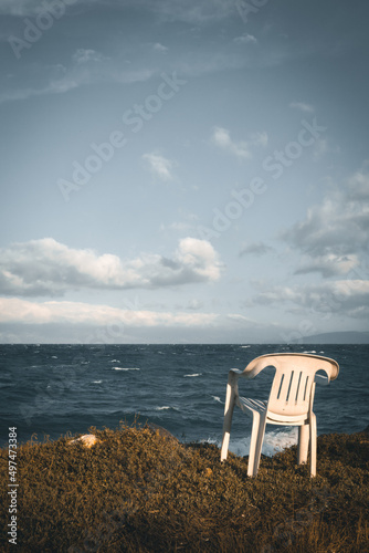 chair on cliff © Viviana