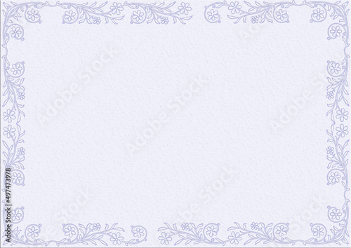 navy blue background with frame