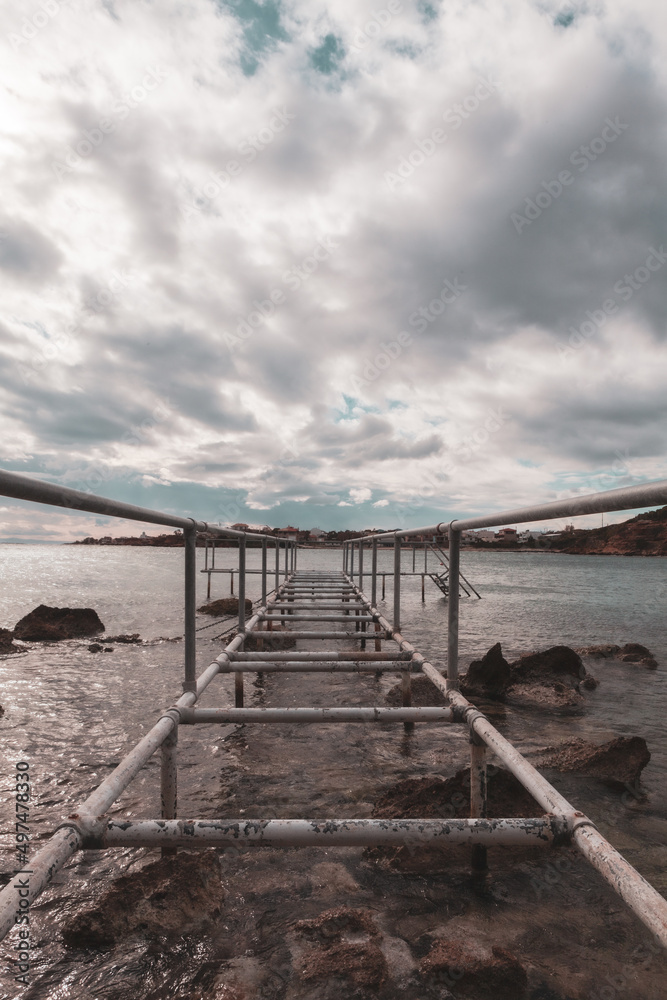 Fototapeta premium bridge over the sea