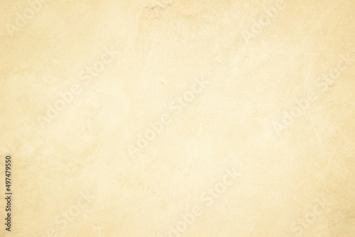 Cream concrete wall texture background for interiors or outdoor exposed surface polished distress.