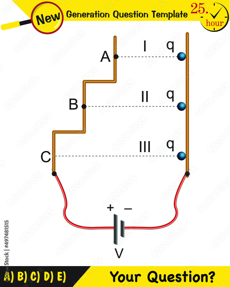 Physics, parallel plate capacitor in circuit, Capacitors, circuit