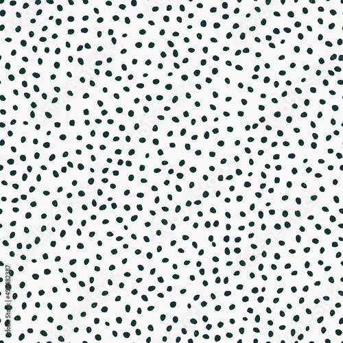 Seamless pattern with dots. Vector abstract contemporary background, trendy pattern.Hand drawn background for design and card, covers, package, wrapping paper. 