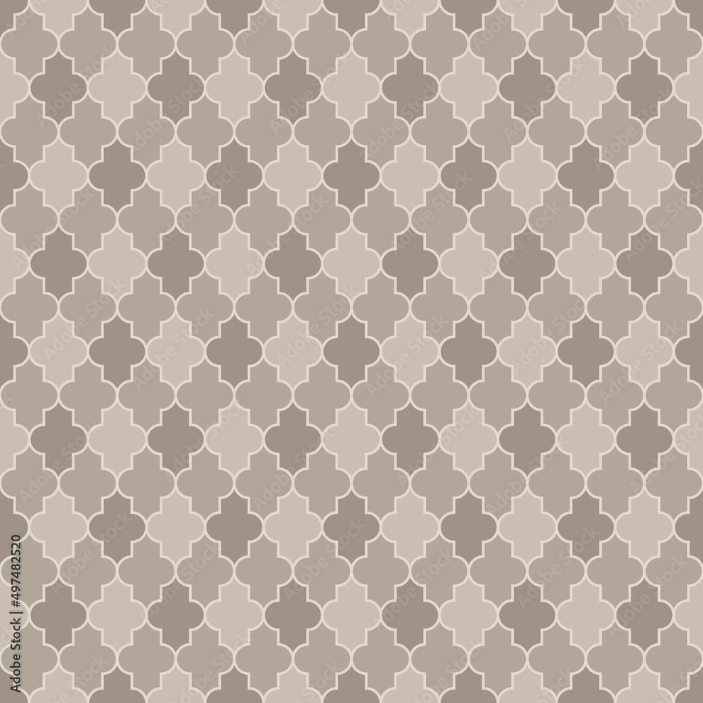 Arabic seamless pattern grid lantern shapes tiles. Arabic seamless pattern grid lantern shapes tiles.