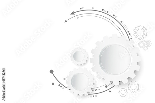 Vector technology communication for business background concept