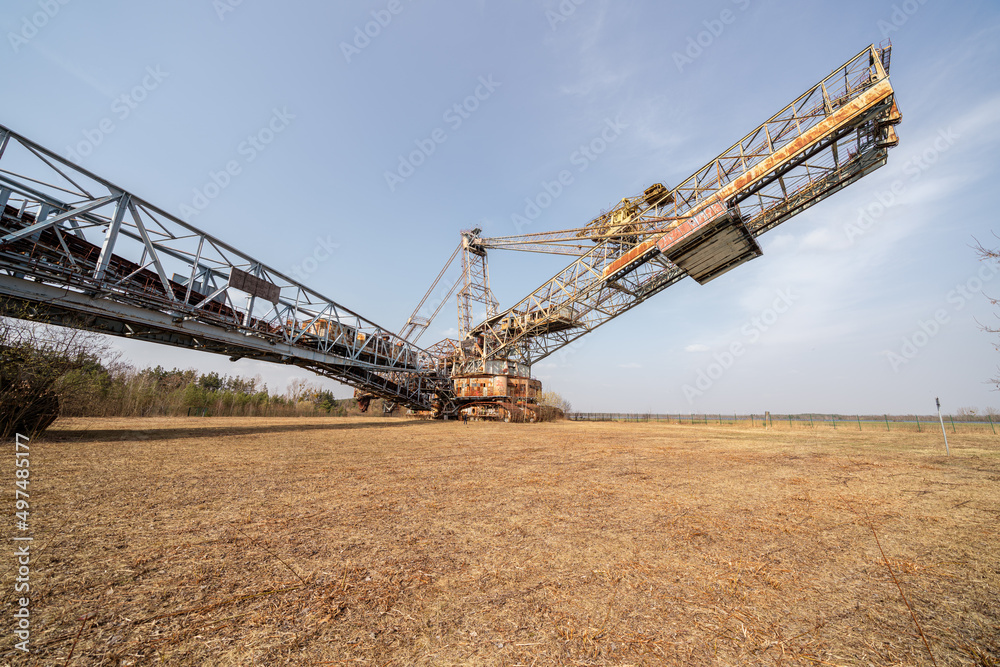 Bucket wheel excavator in its natural environment