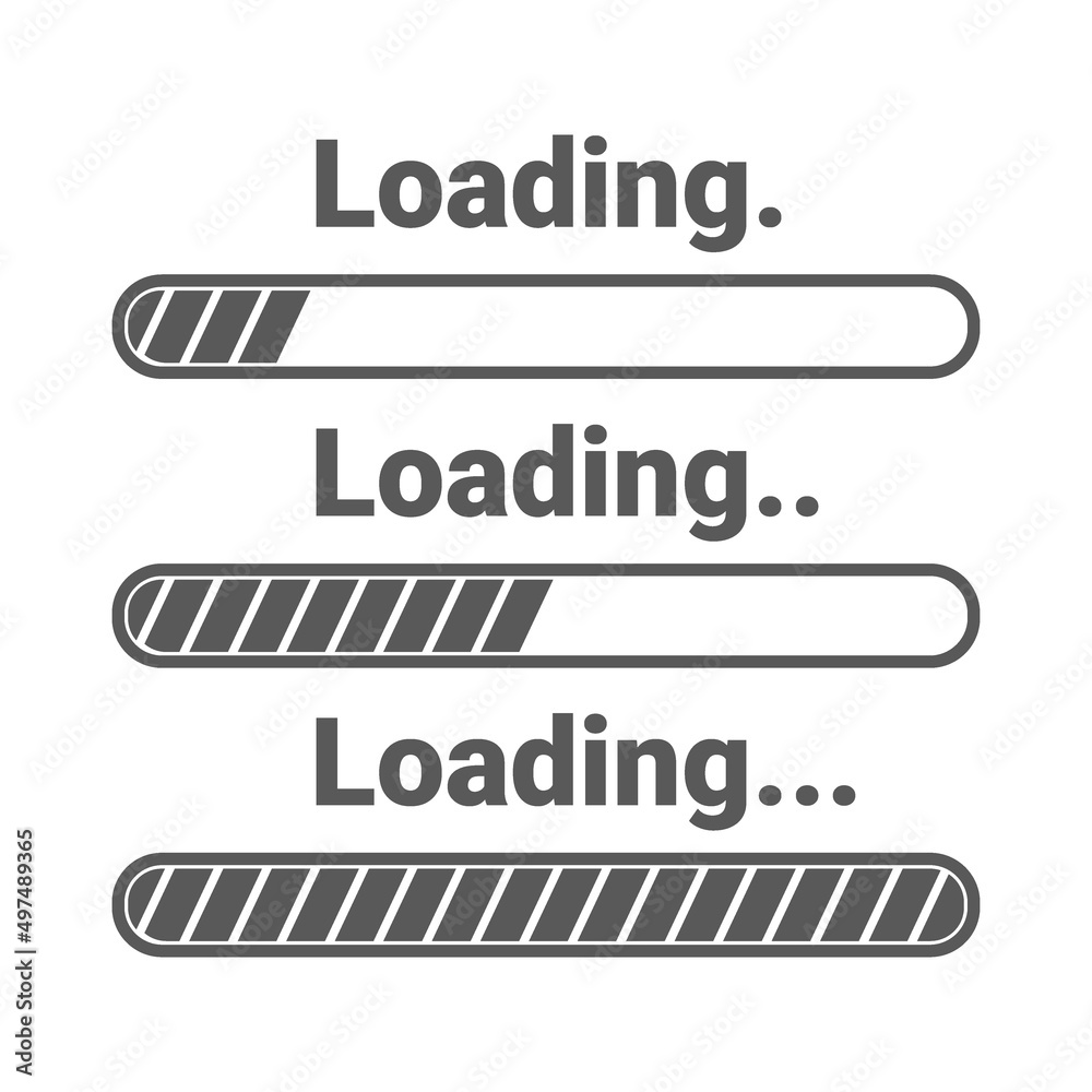 vector illustration of template loading process. vector illustration of template loading process.