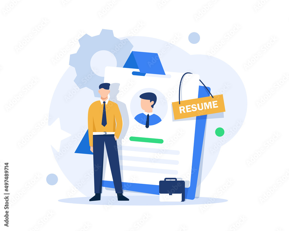 man searching for work, hr agency, team building,human resources management, personnel hiring, employment contract, job offer