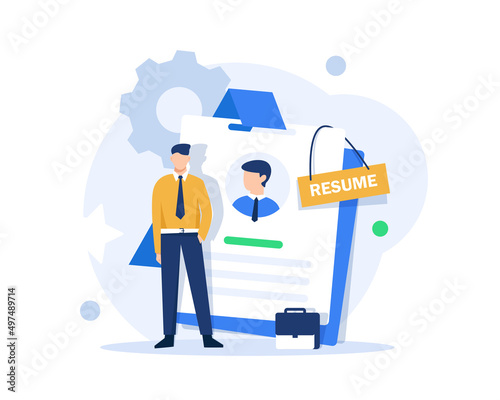 man searching for work, hr agency, team building,human resources management, personnel hiring, employment contract, job offer