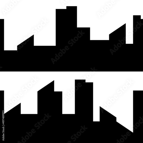 Set of Big City Silhouettes
