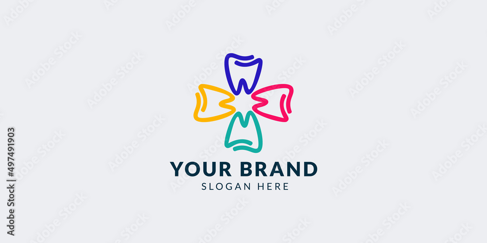 dentist group logo design dentist group logo design