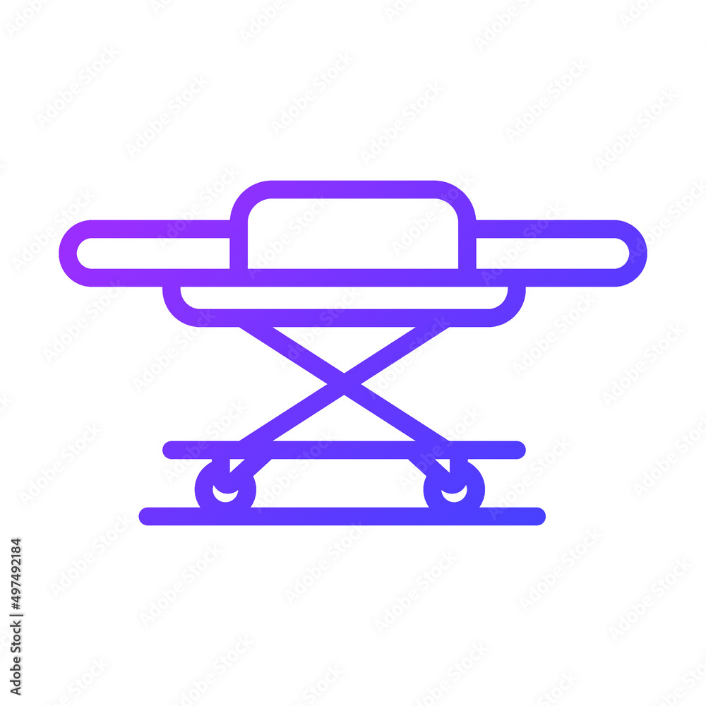 Stretcher Healthcare Medical, vector graphic Illustration Icon. Stretcher Healthcare Medical, vector graphic Illustration Icon.