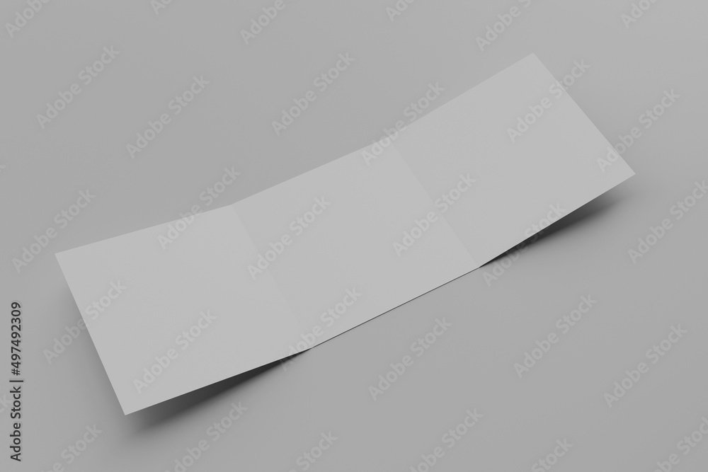 Square tri-fold brochure mockup Square tri-fold brochure mockup