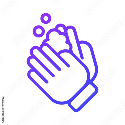 Hand Washing Healthcare Medical, vector graphic Illustration Icon.