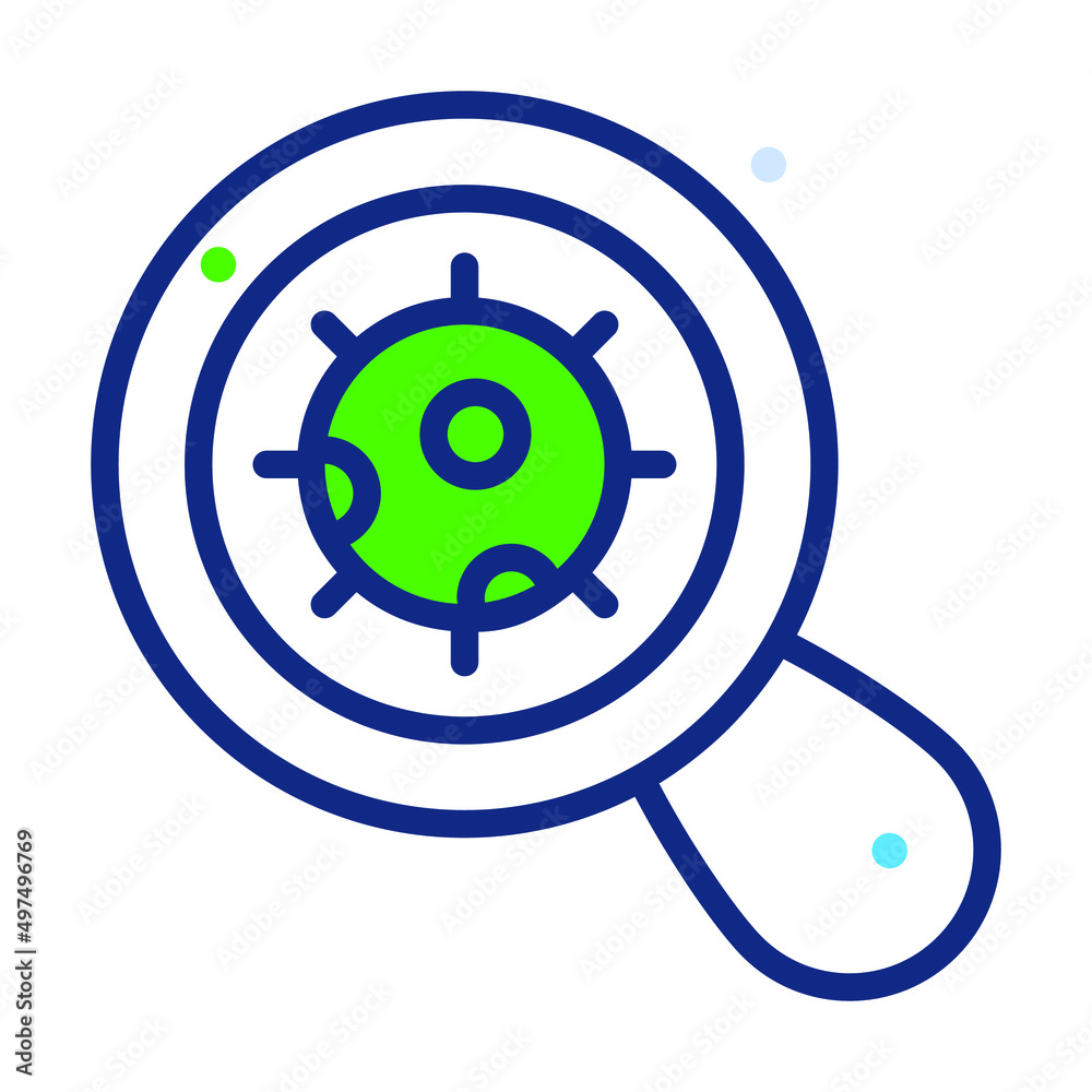 Magnification Healthcare Medical, vector graphic Illustration Icon. Magnification Healthcare Medical, vector graphic Illustration Icon.