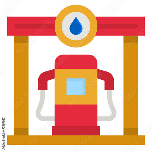 gas flat icon