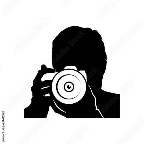 logo template photography, silhouette photographer, illustration photography, photographer