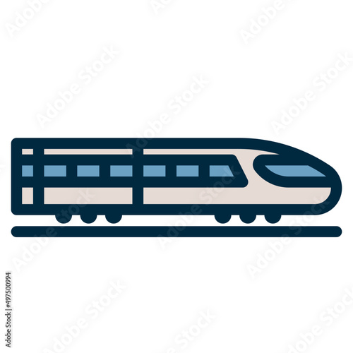 train two tone icon