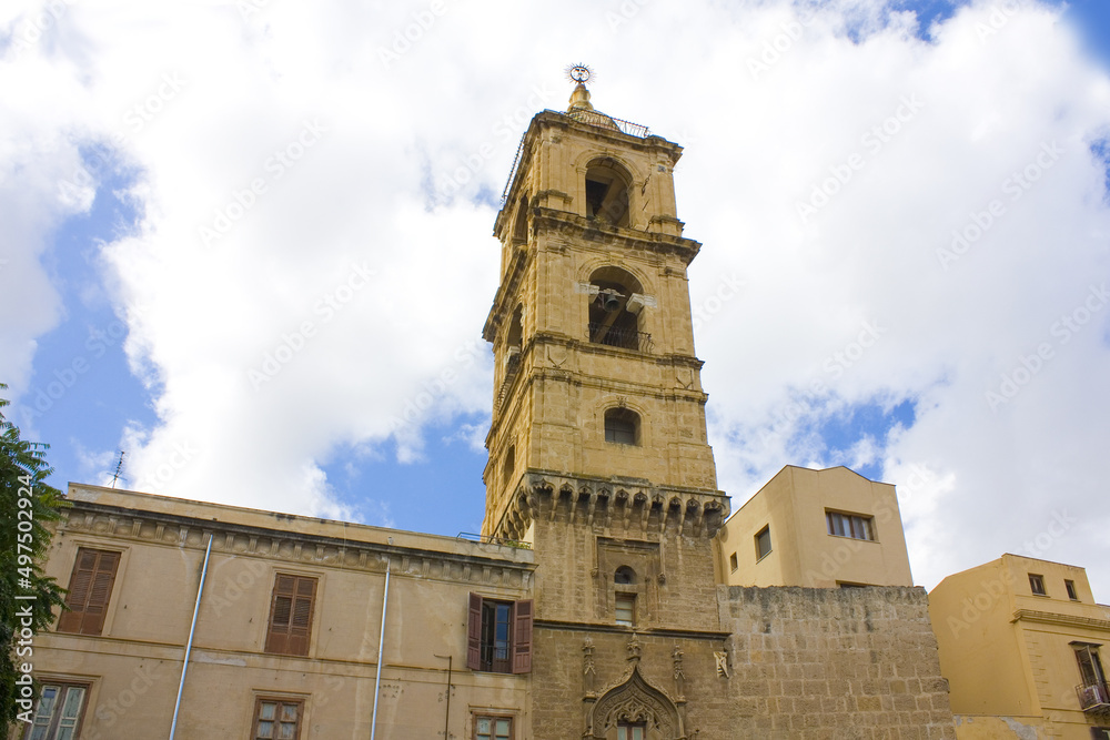 Bell tower of Palace of Marchesi (or Palazzo Marchesi) in Palermo, Sicily, Italy Bell tower of Palace of Marchesi (or Palazzo Marchesi) in Palermo, Sicily, Italy