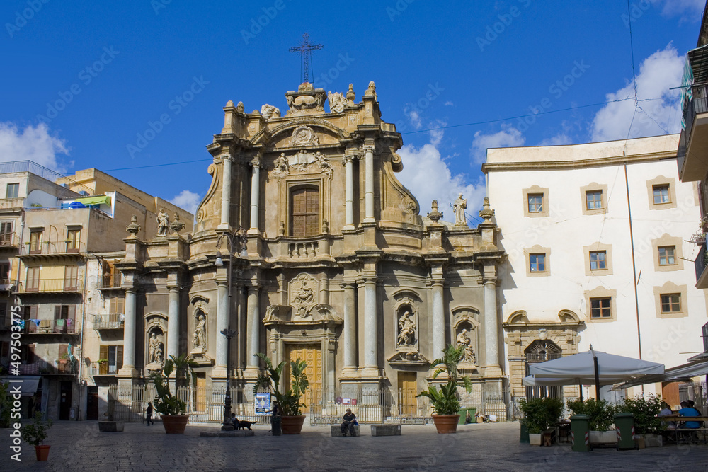 Church of Saint Anne della Misericordia in Palermo, Sicily, Italy	