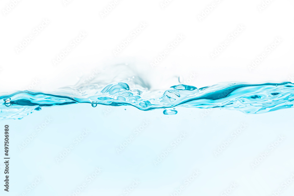 water splash with isolated bubbles on white background
water splash with isolated bubbles on white background
