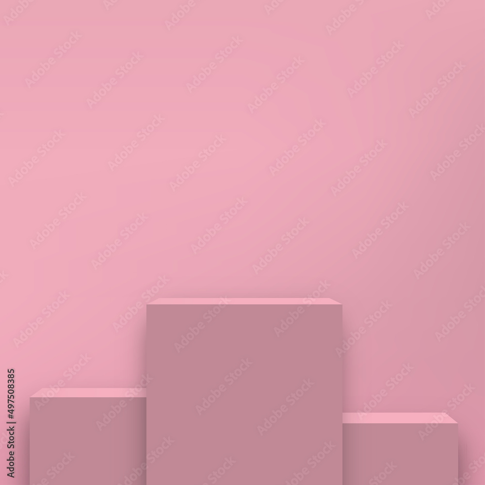 Abstract background with pink podium for presentation. Vector Abstract background with pink podium for presentation. Vector