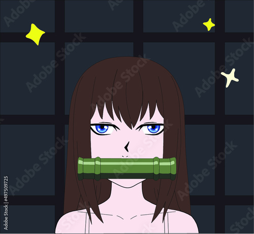 Anime Gril Face (My draw)