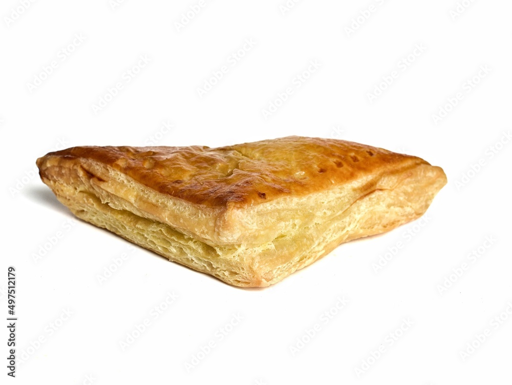 Butter Bread Pie Isolated White Background Butter Bread Pie Isolated White Background