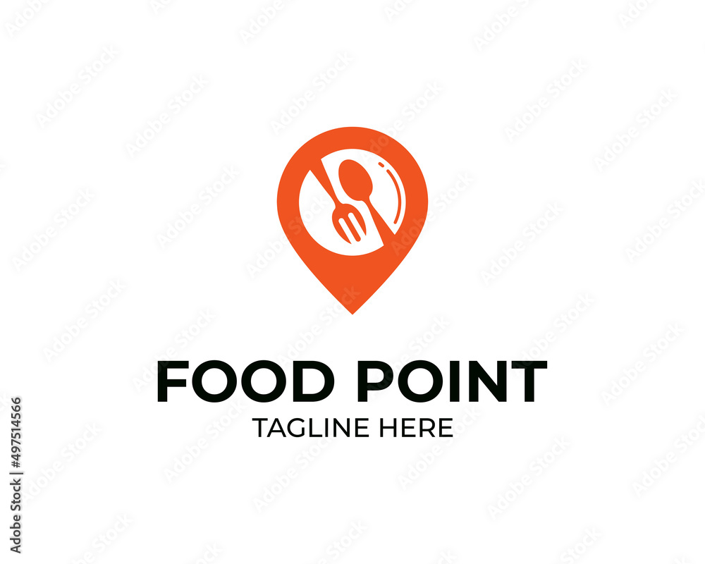 Food Point logo symbol or icon template