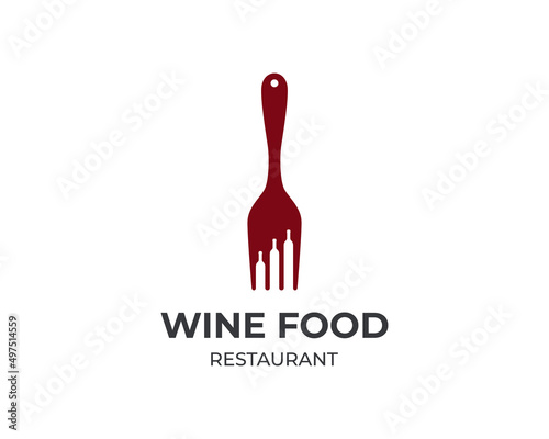 food and drink simple flat logo design vector illustration icon element