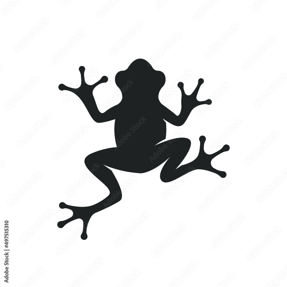 frog vector icon isolated on white frog vector icon isolated on white
