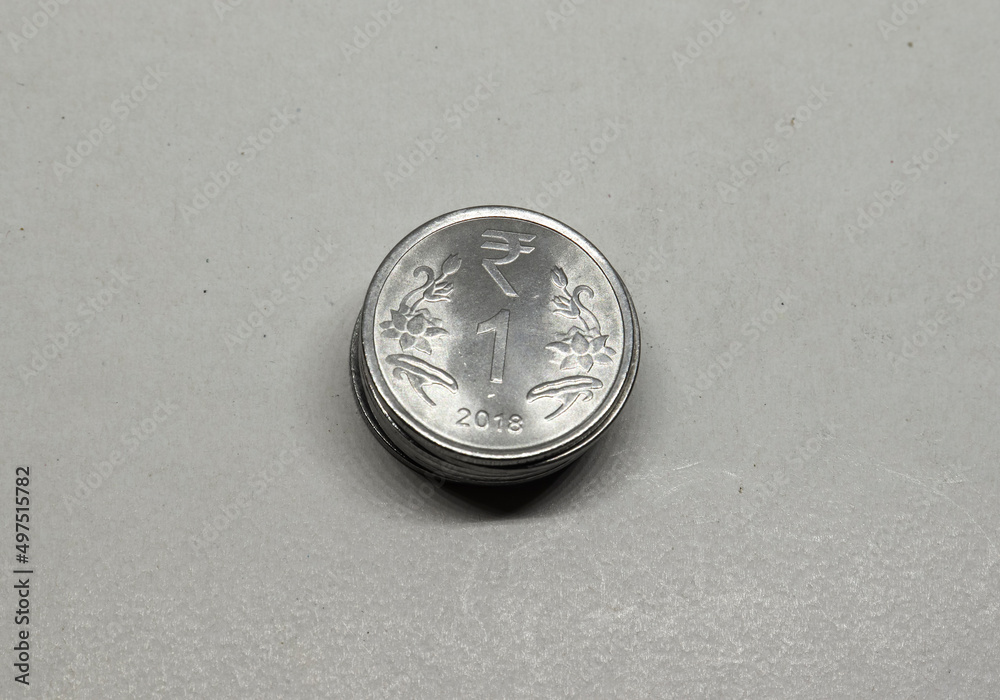 Indian Currency one Rupees silver Coin, Indian Currency, Money, one Rupees coin Indian Currency one Rupees silver Coin, Indian Currency, Money, one Rupees coin