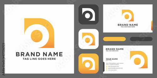 Initial Letter O Logo Design vector Template. Creative O Logo Design with business card design template