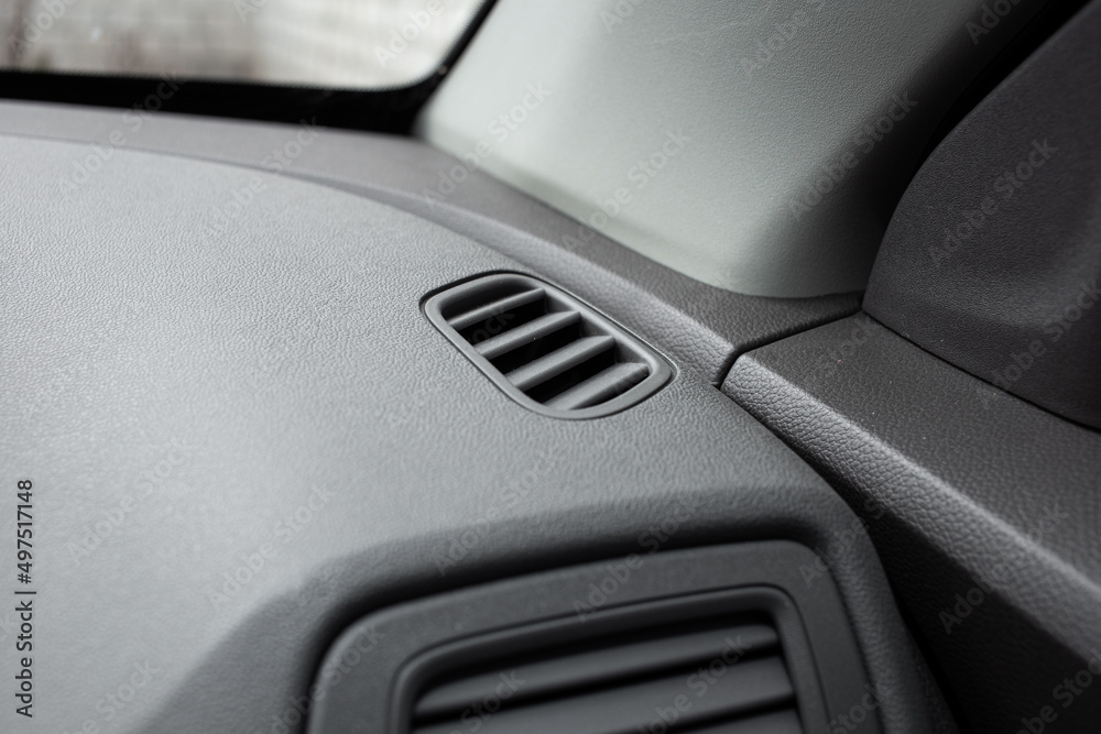 Car dashboard inside, interior details