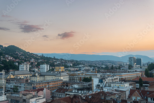 Sarajevo at sunset