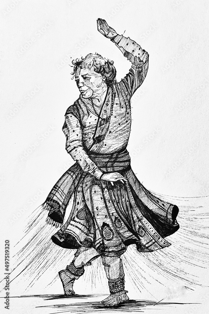 Classical dance drawings - YouTube
