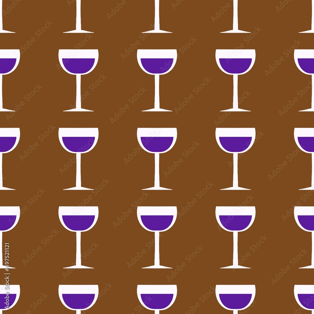 Seamless pattern with glass with wine for fabrics and textiles and linens and gifts and cards and kitchen Seamless pattern with glass with wine for fabrics and textiles and linens and gifts and cards and kitchen
